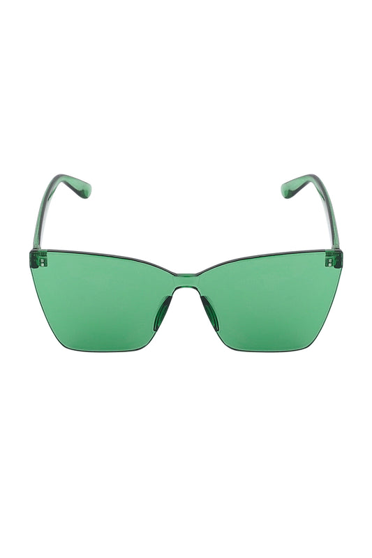 The Edit -  Green Frameless Sunglasses