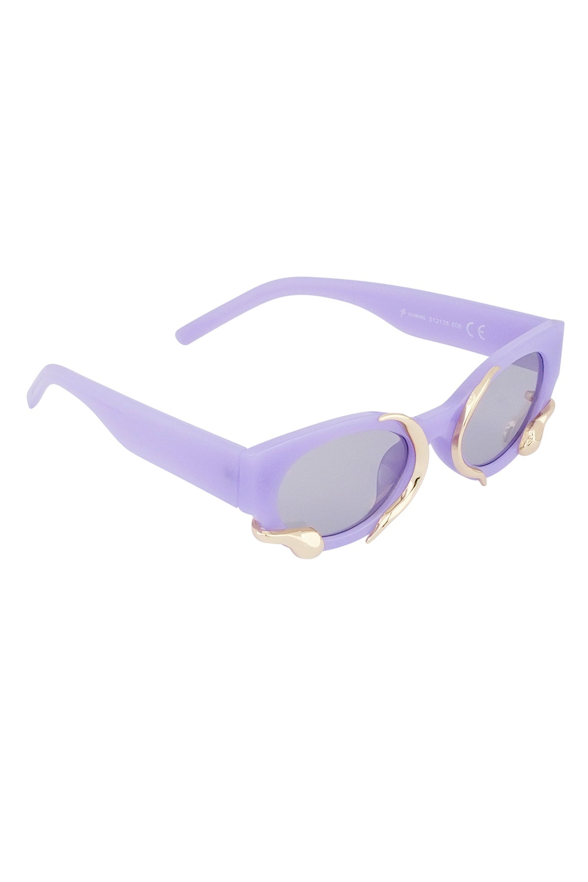 The Edit - Lilac Framed Snake Sunglasses