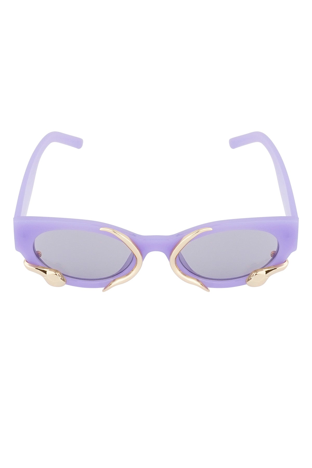 The Edit - Lilac Framed Snake Sunglasses