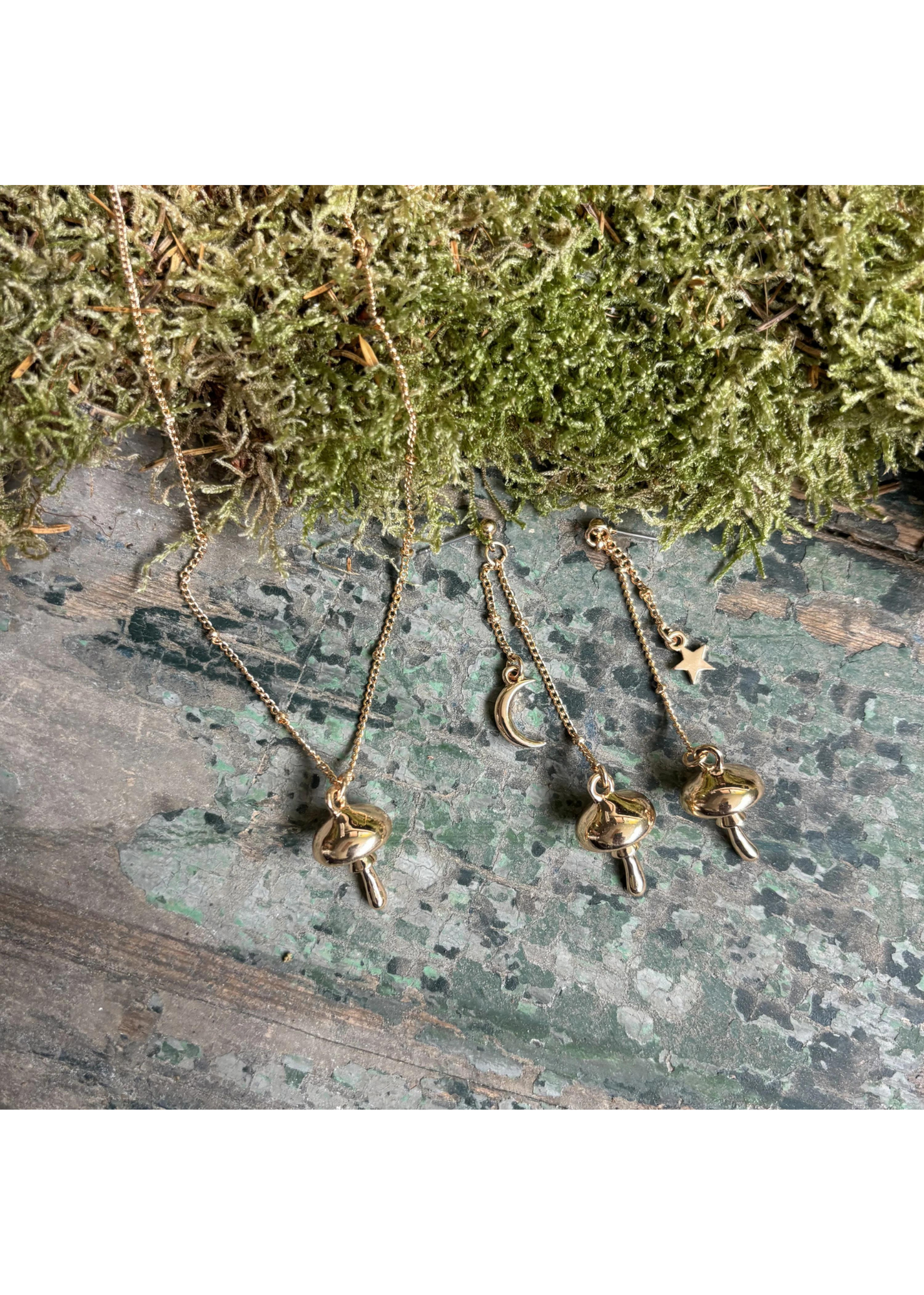 House of Disaster - Forage Gold Earrings