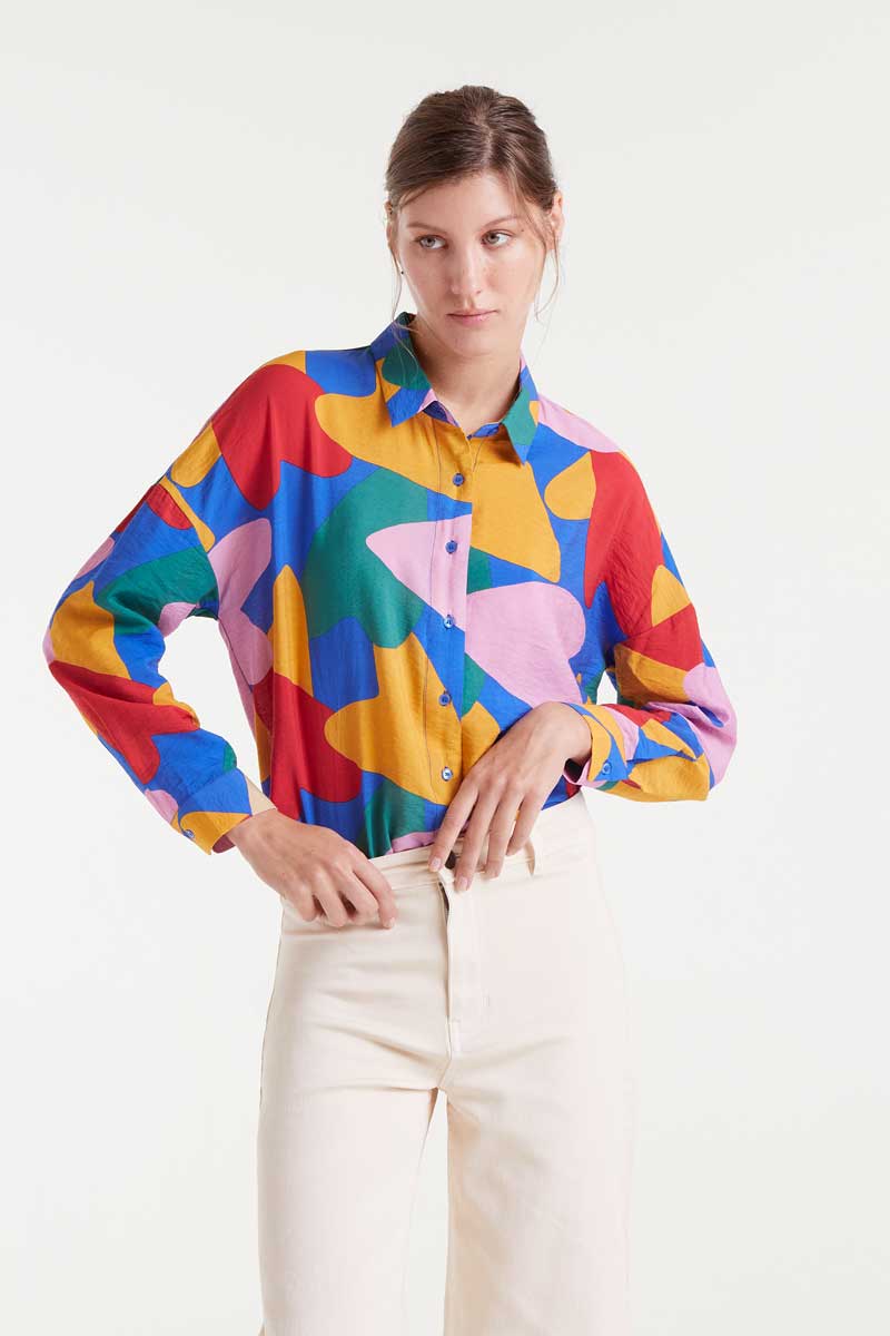 Compañia Fantastica - Cupid Heart Print Shirt