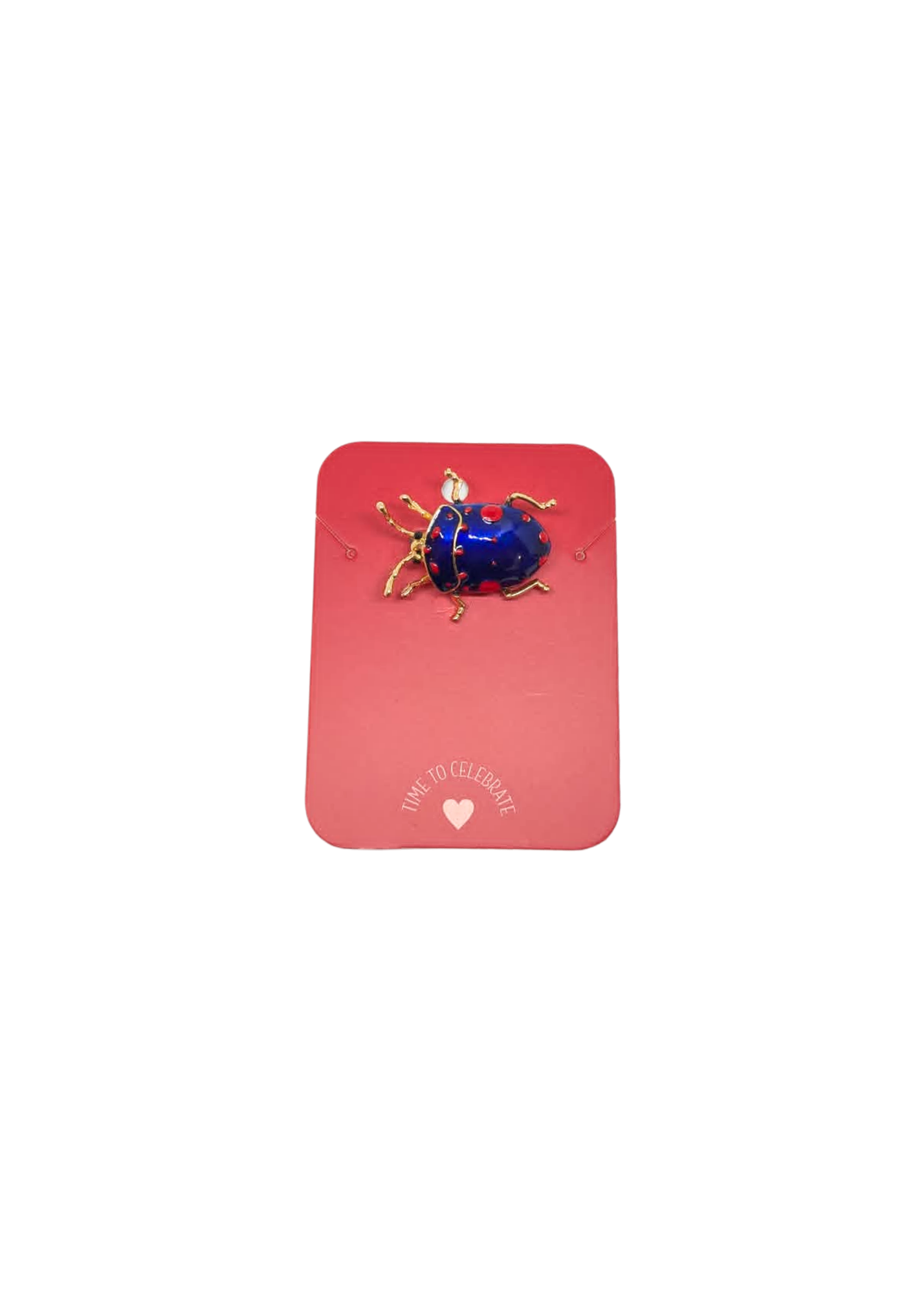 The Edit - Blue Stink Bug Enamel Brooch