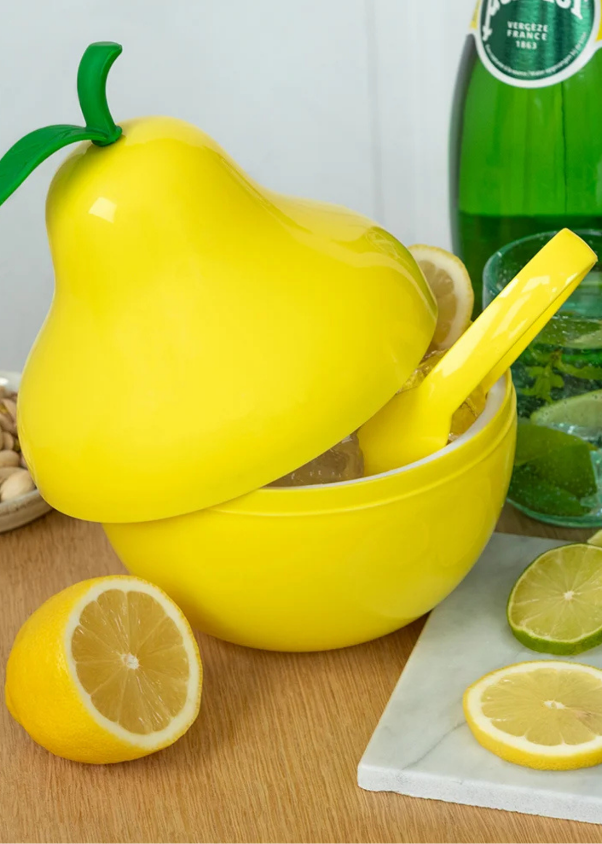 Rex London - Pear Ice Bucket with Lid & Tongs