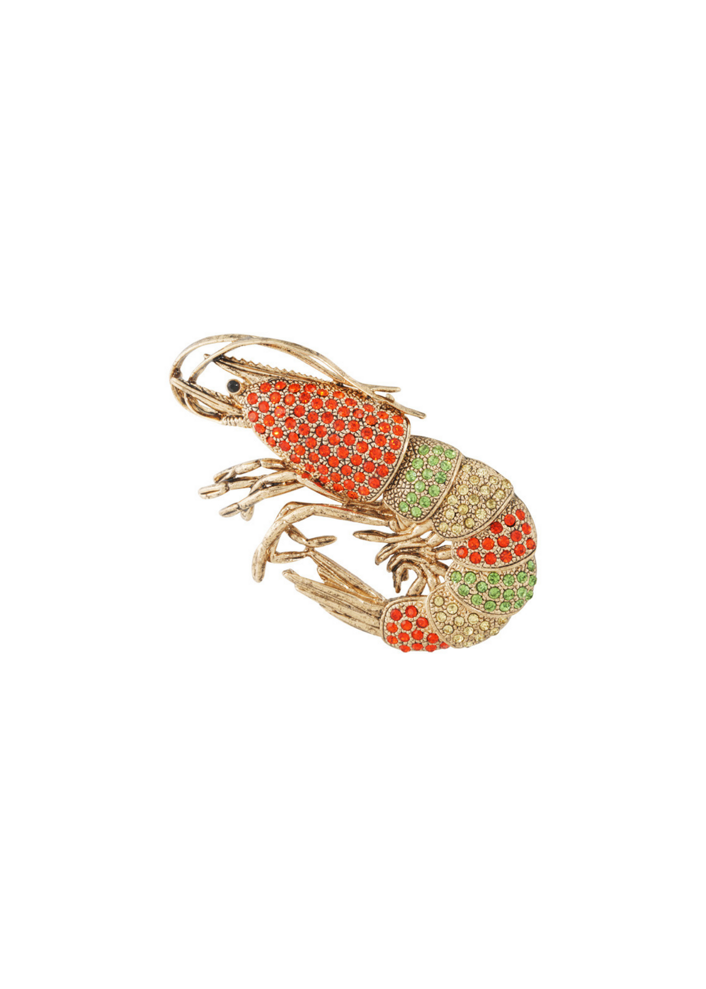 The Edit - Jewel Shrimp Brooch
