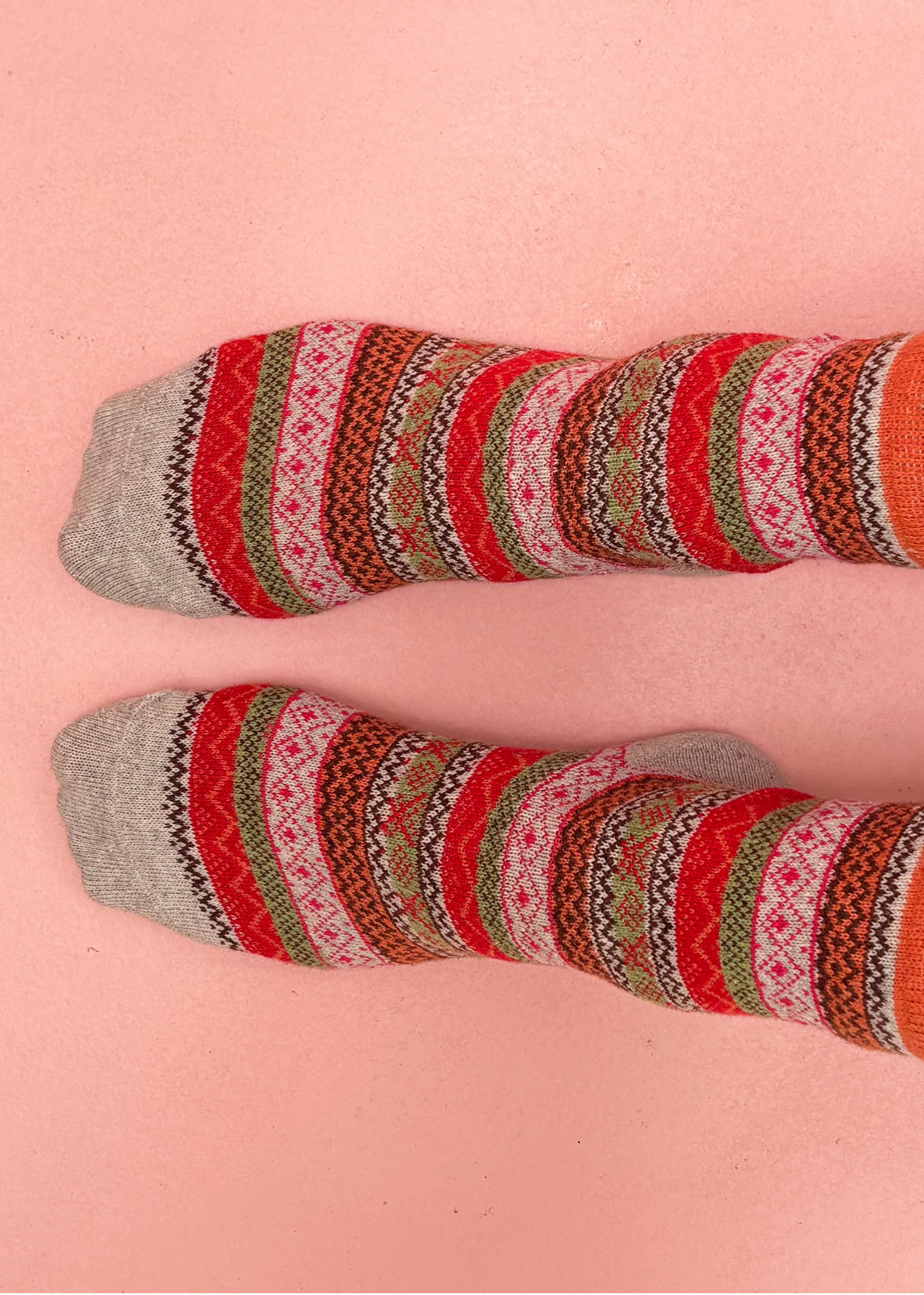 House of Disaster - Secret Garden Robin Fair Isle Socks