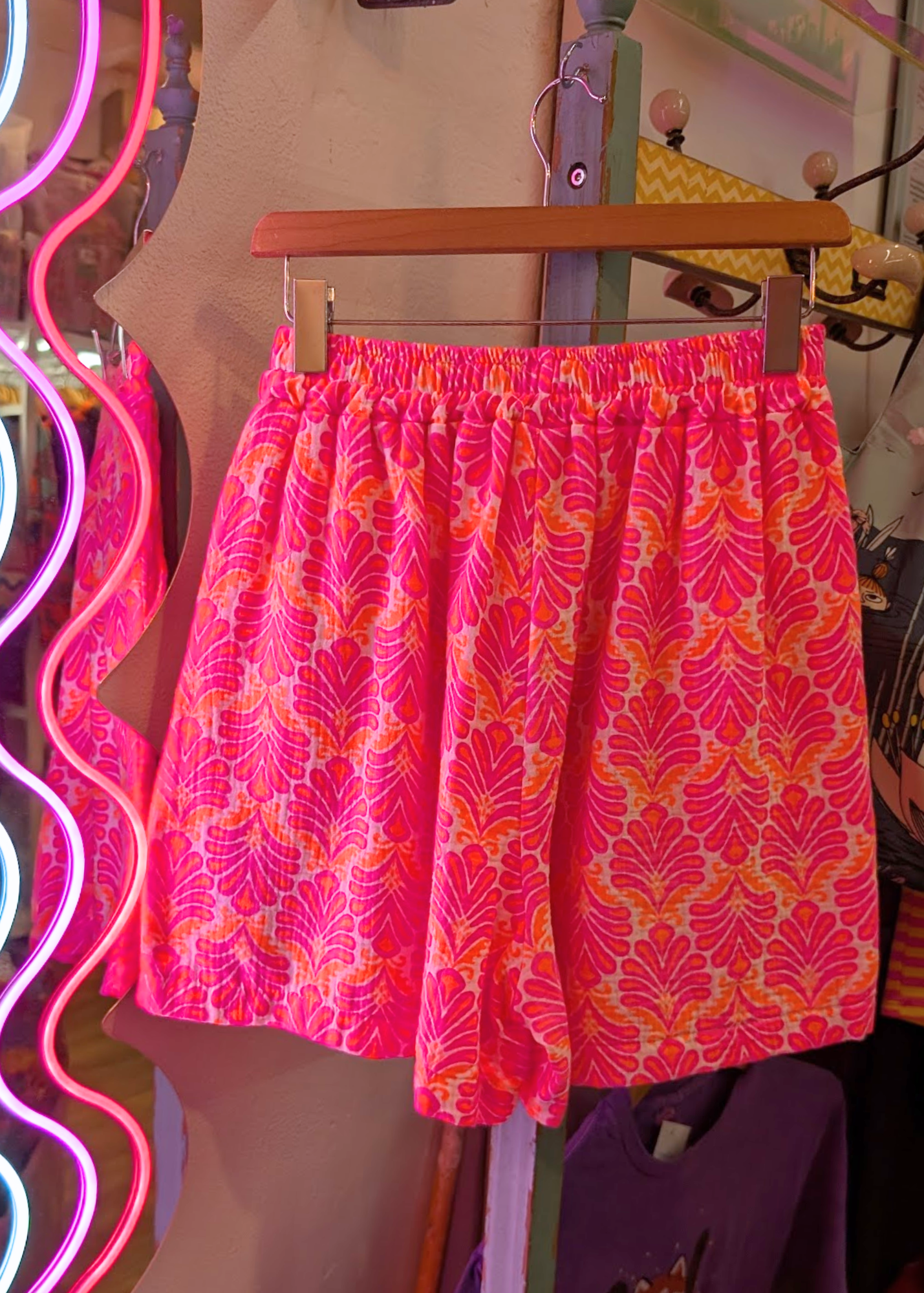 The Edit - Neon Paisley Shorts
