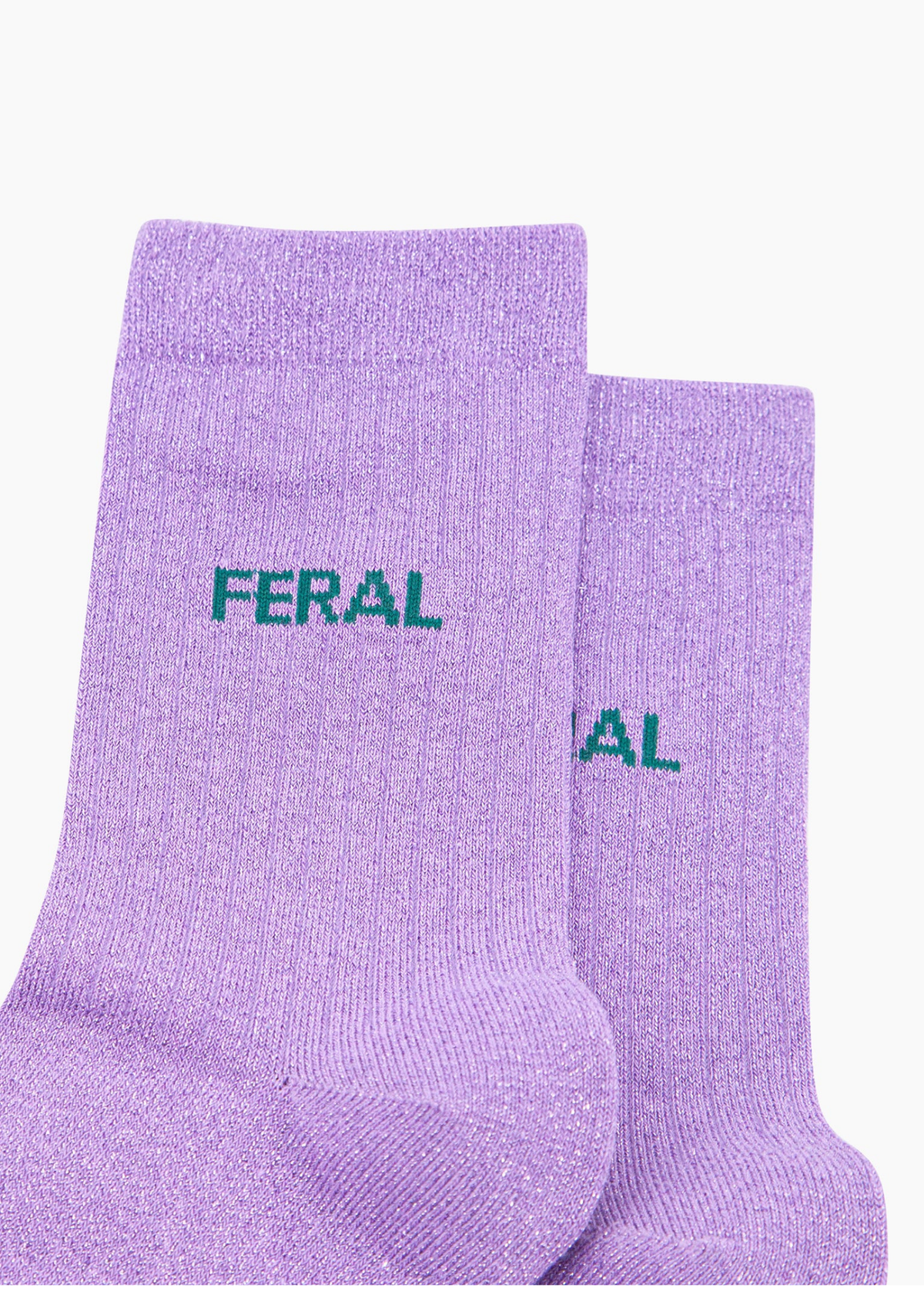 Sock Talk - Lilac Glitter ‘Feral’ Socks