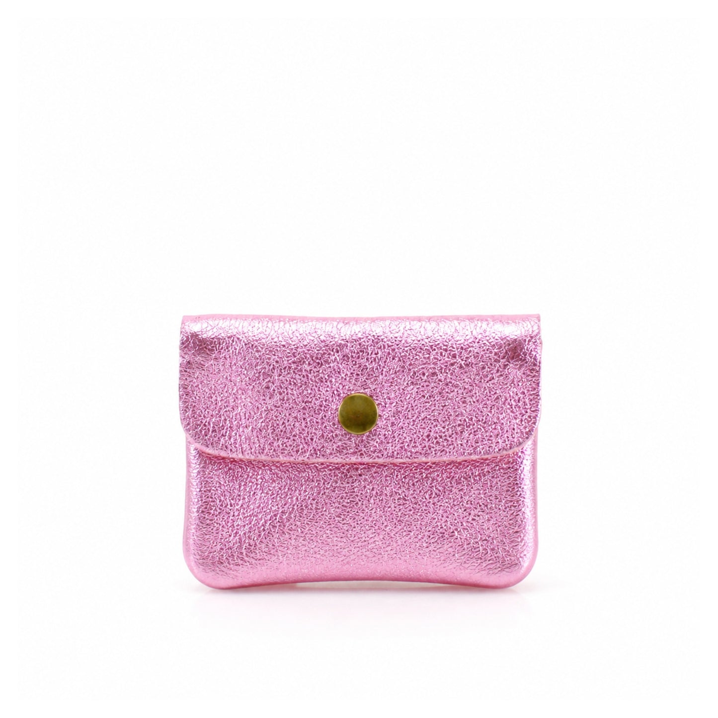 Thunder Egg - Metallic Light Pink Leather Purse