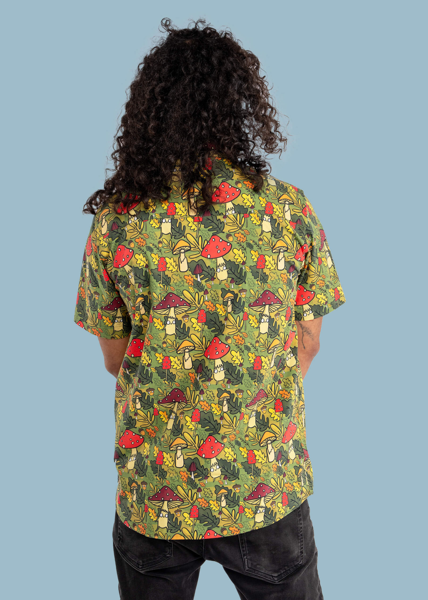 Run & Fly X Katie Abey Mushroom Boi's Short Sleeve Shirt