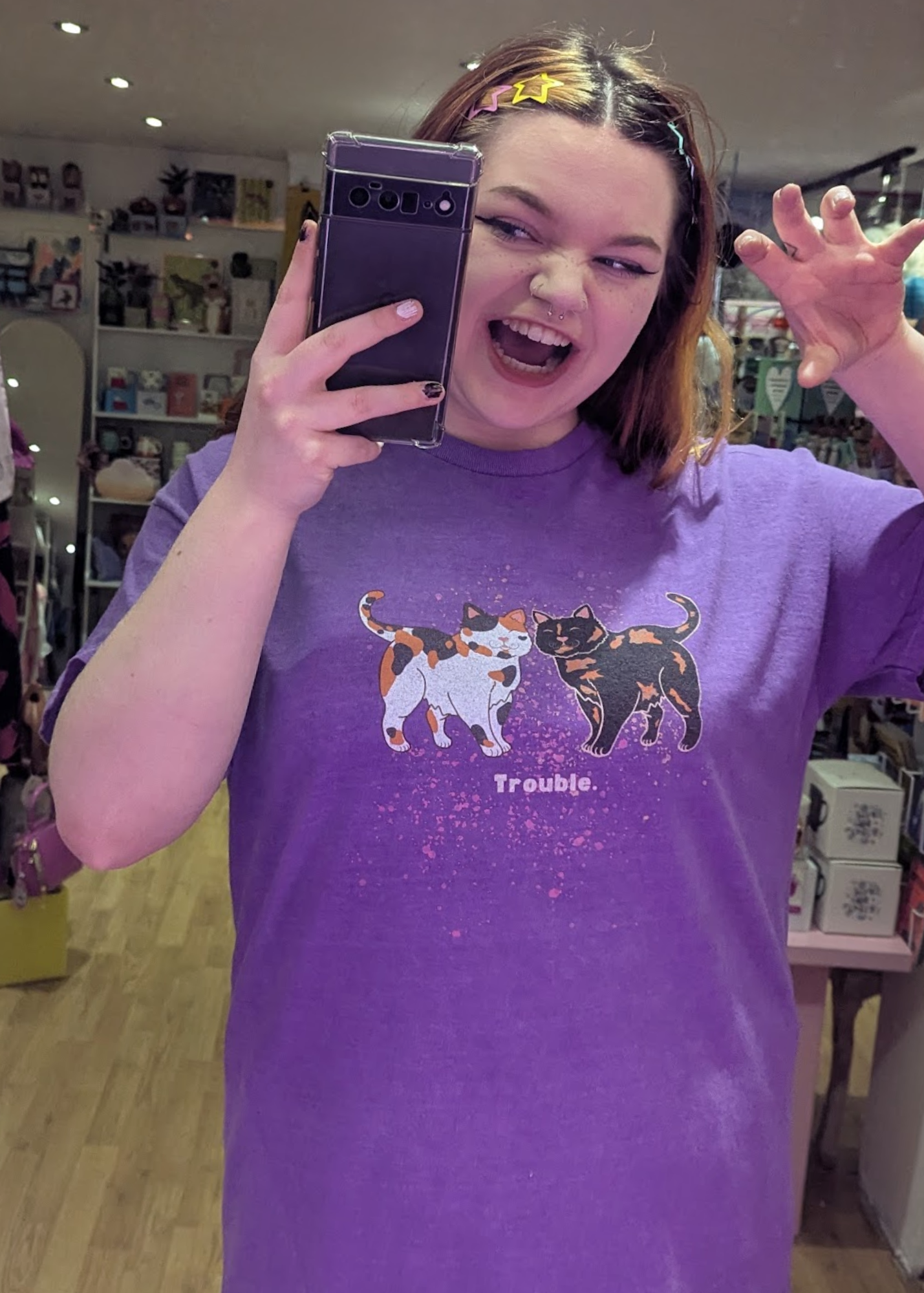 Home of Rainbows - Tortie Trouble Cat Tee