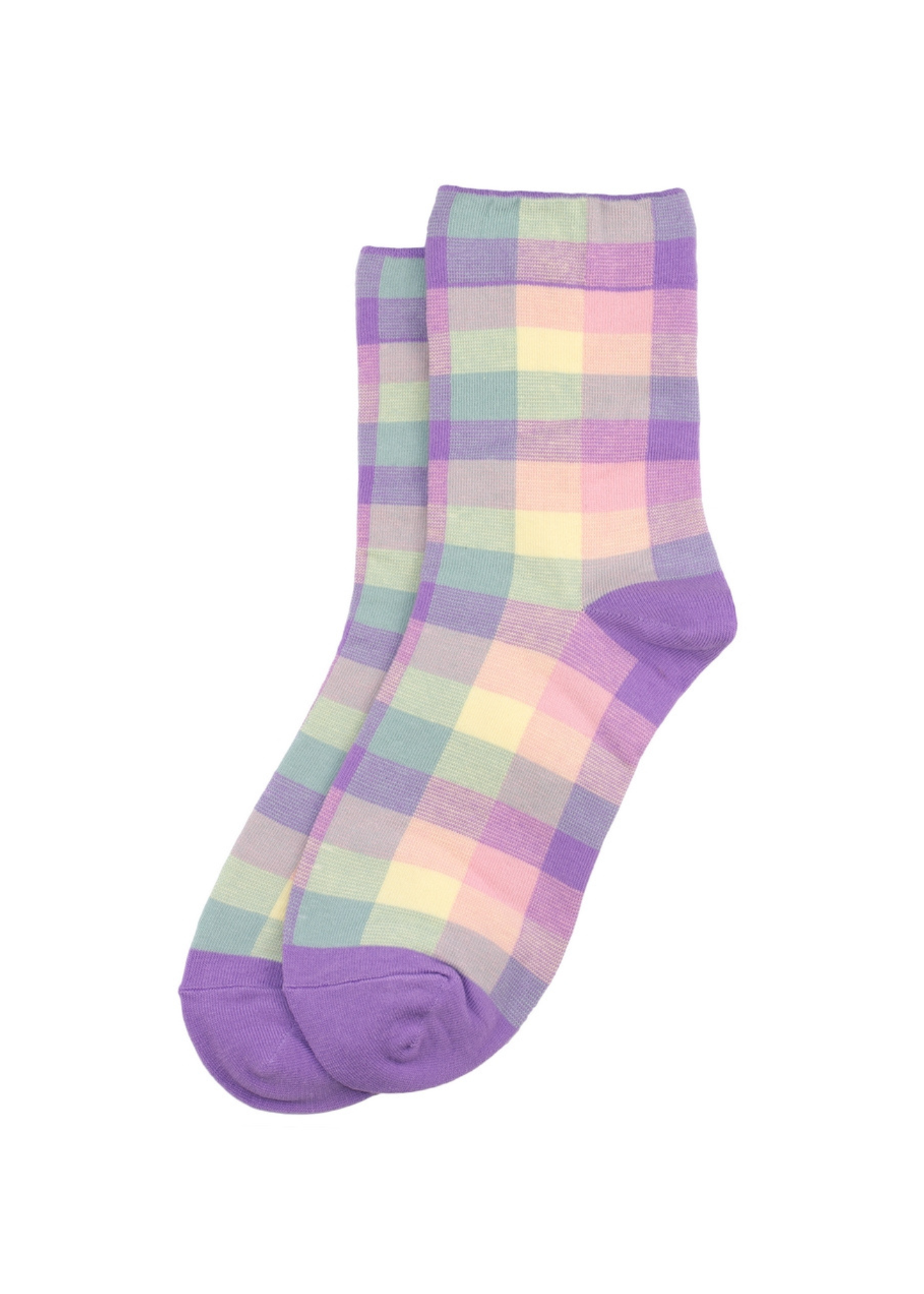 Joe Cool - Lilac Pastel Checkerboard Socks