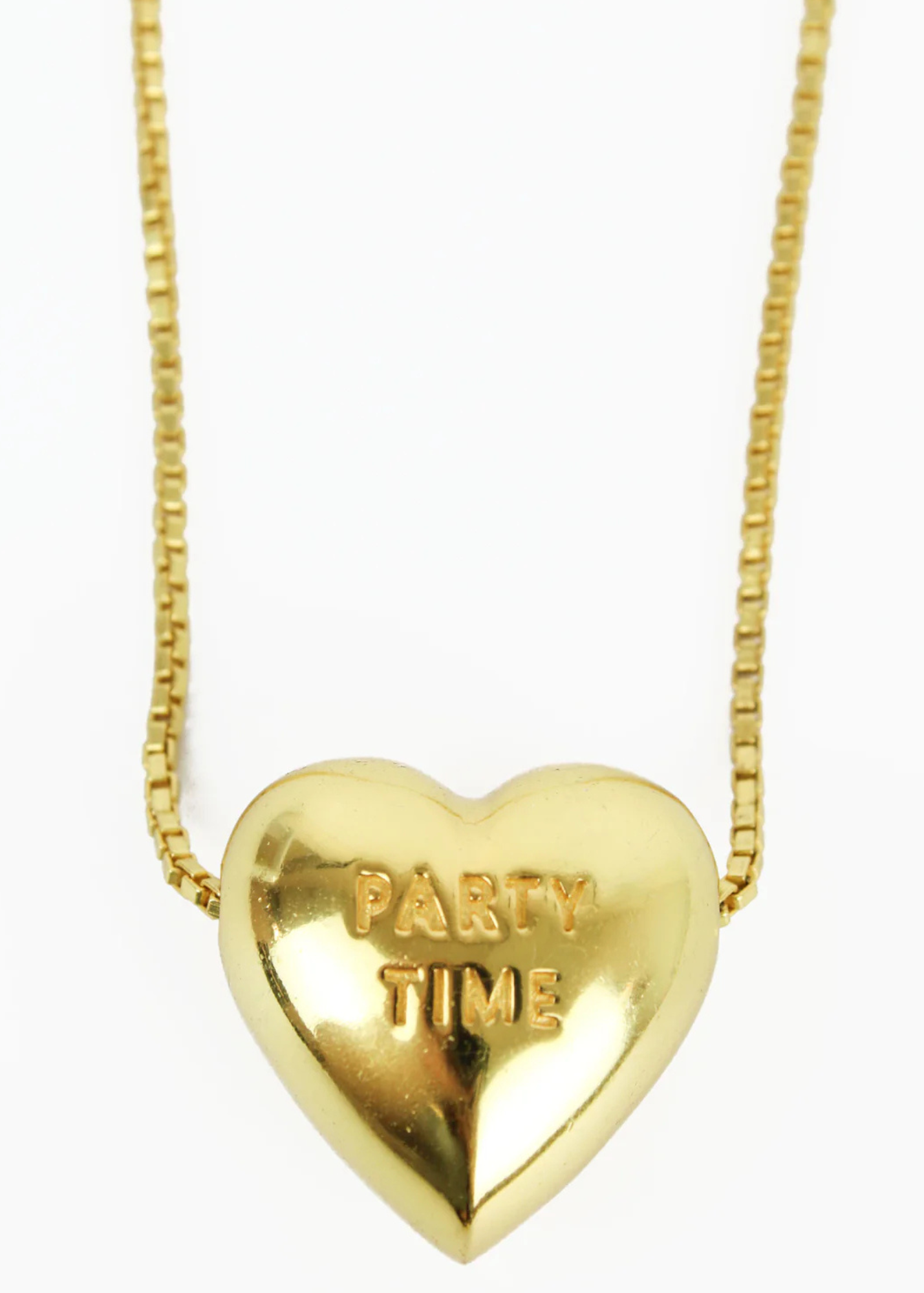 My Doris - Chunky Heart 'Party Time/Let's Dance' Reversible Necklace