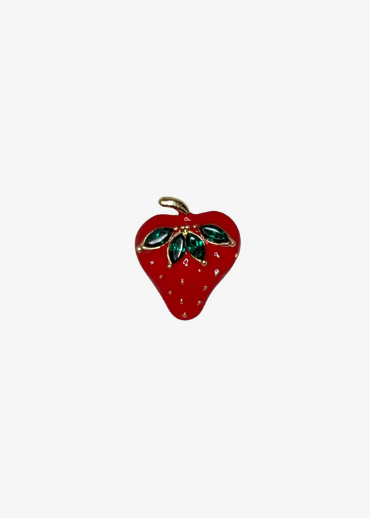 The Edit - Enamel Strawberry Brooch