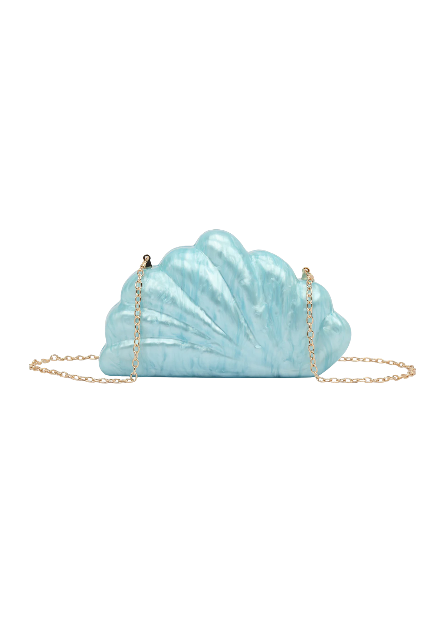 The Edit - Pearly Blue Hard Shell Bag