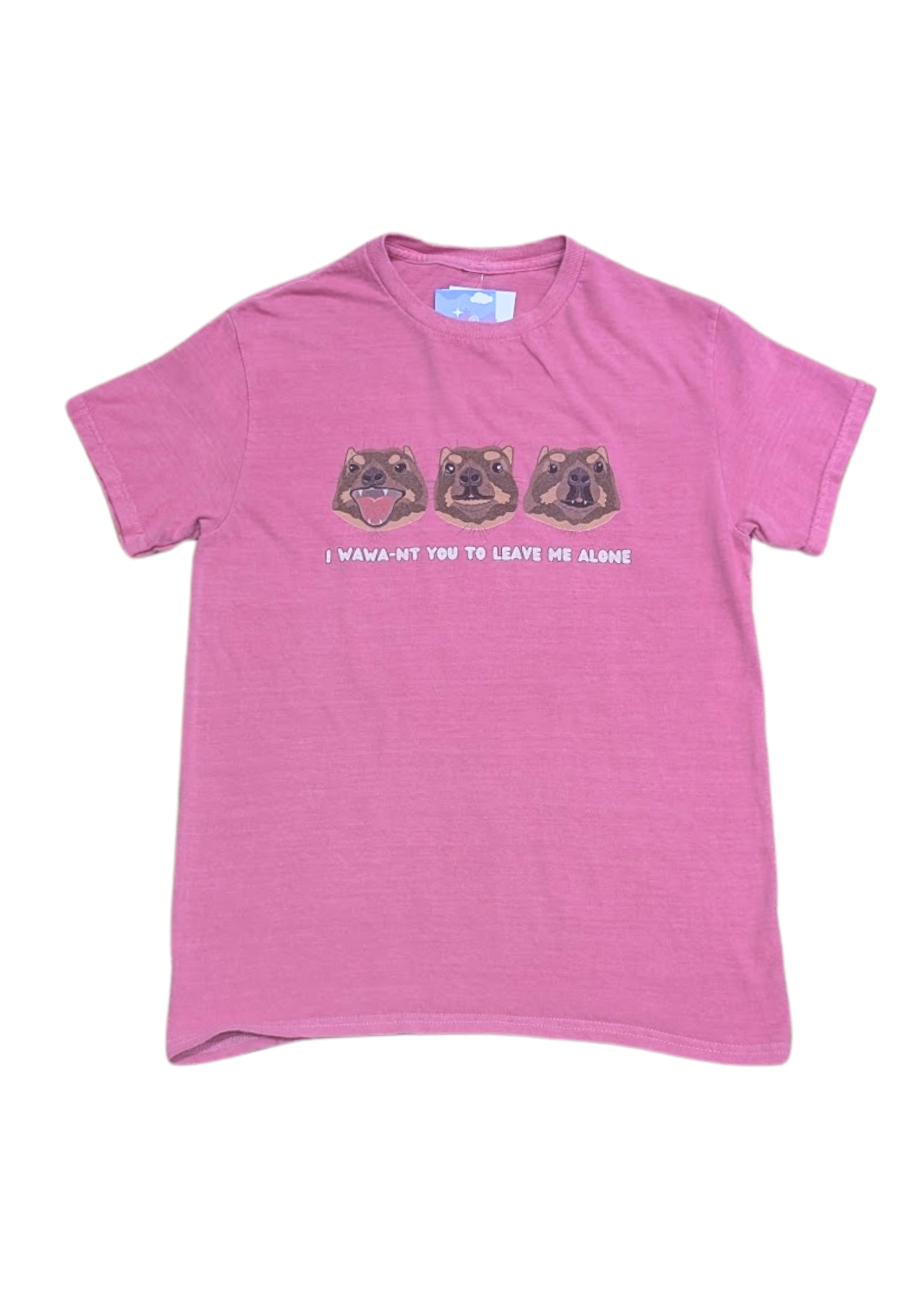Home of Rainbows - Hyrax 'Leave Me Alone' Tee in Pink