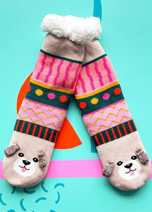 House of Disaster - Dog House Slipper Socks