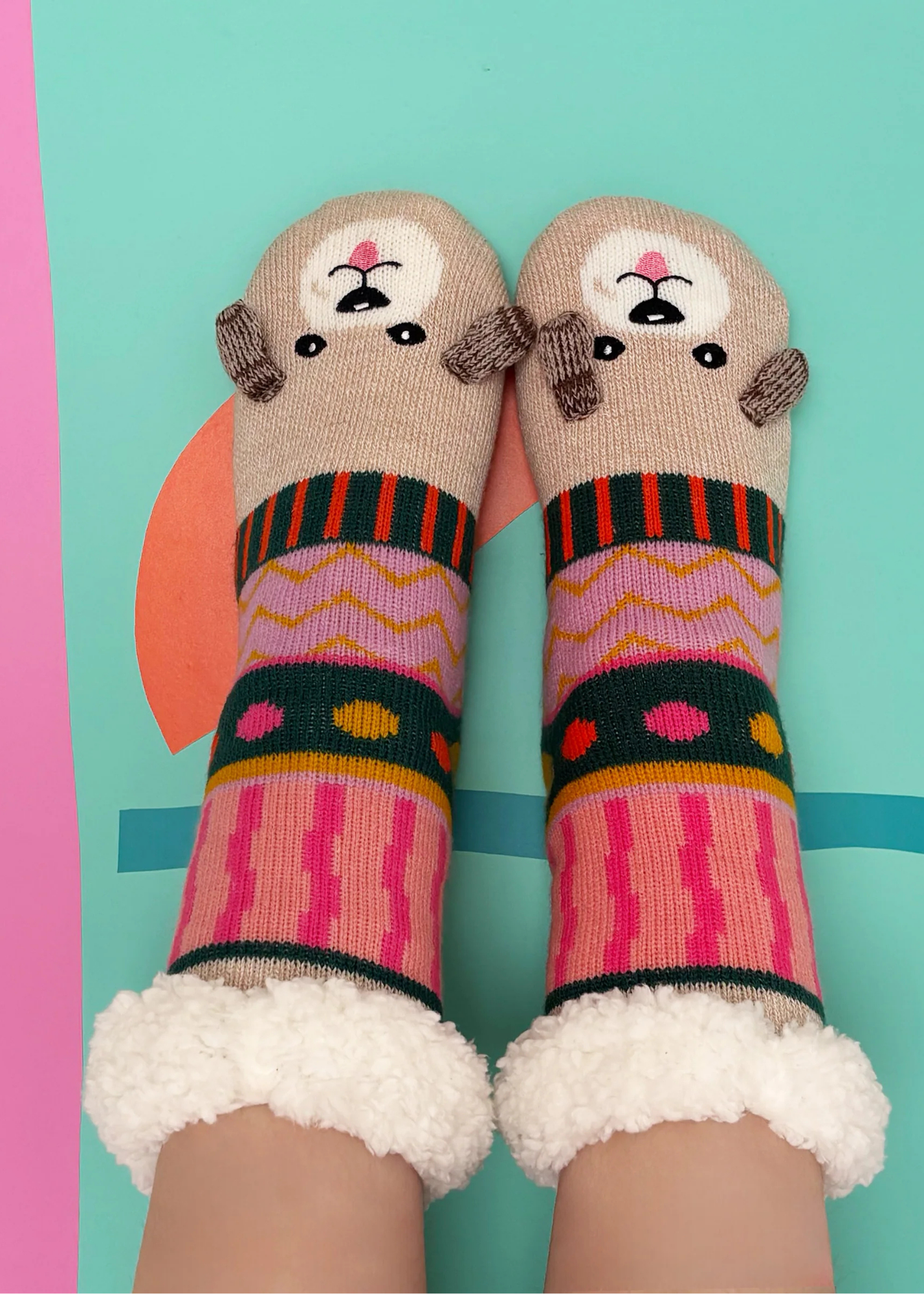 House of Disaster - Dog House Slipper Socks