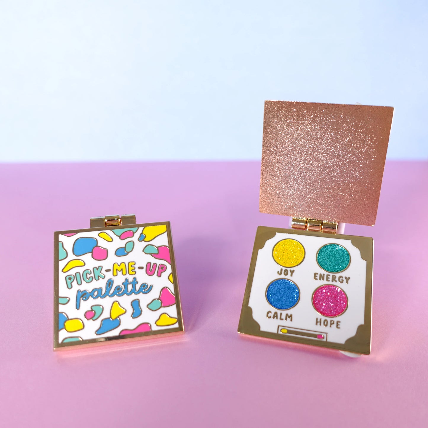 Sunshine Lane - Pick-Me-Up Palette Gold Enamel Pin