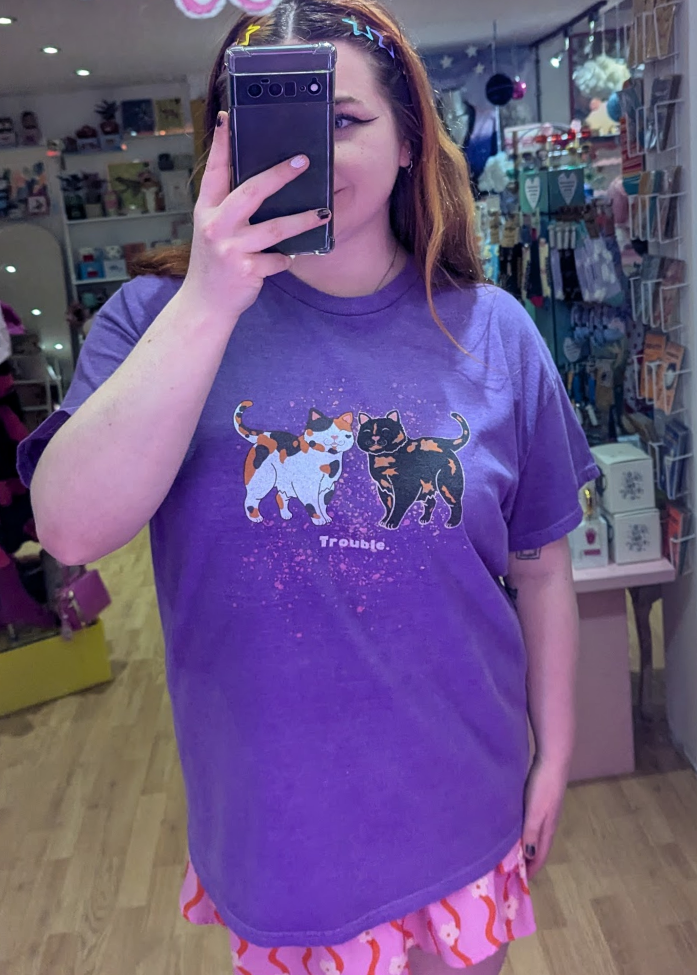 Home of Rainbows - Tortie Trouble Cat Tee