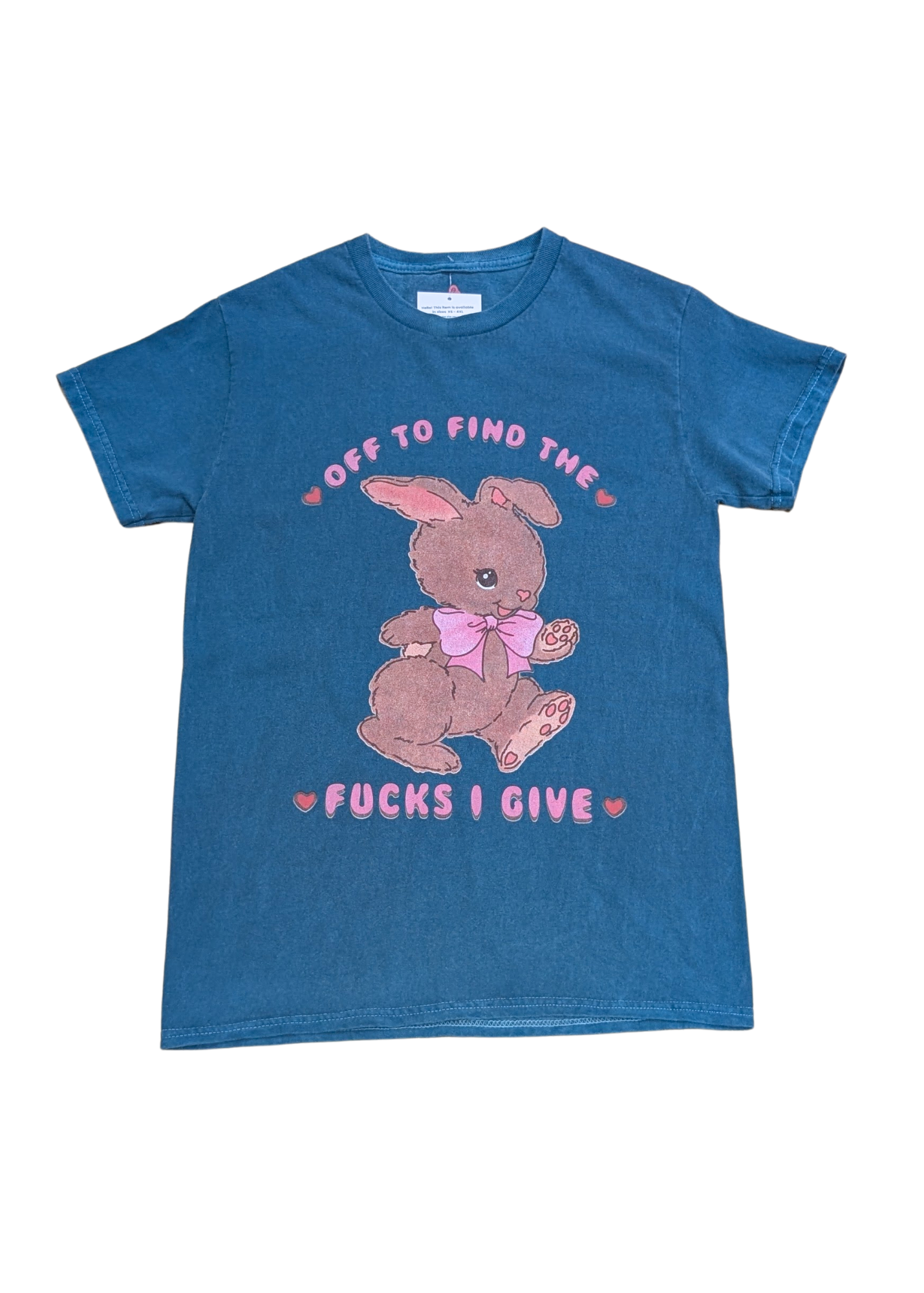 Daisy Street - Teal ‘Off to Find the F**ks’ Bunny Tee