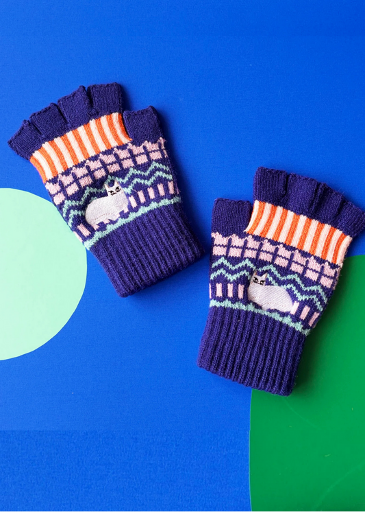 House of Disaster - Catnip Fingerless Gloves