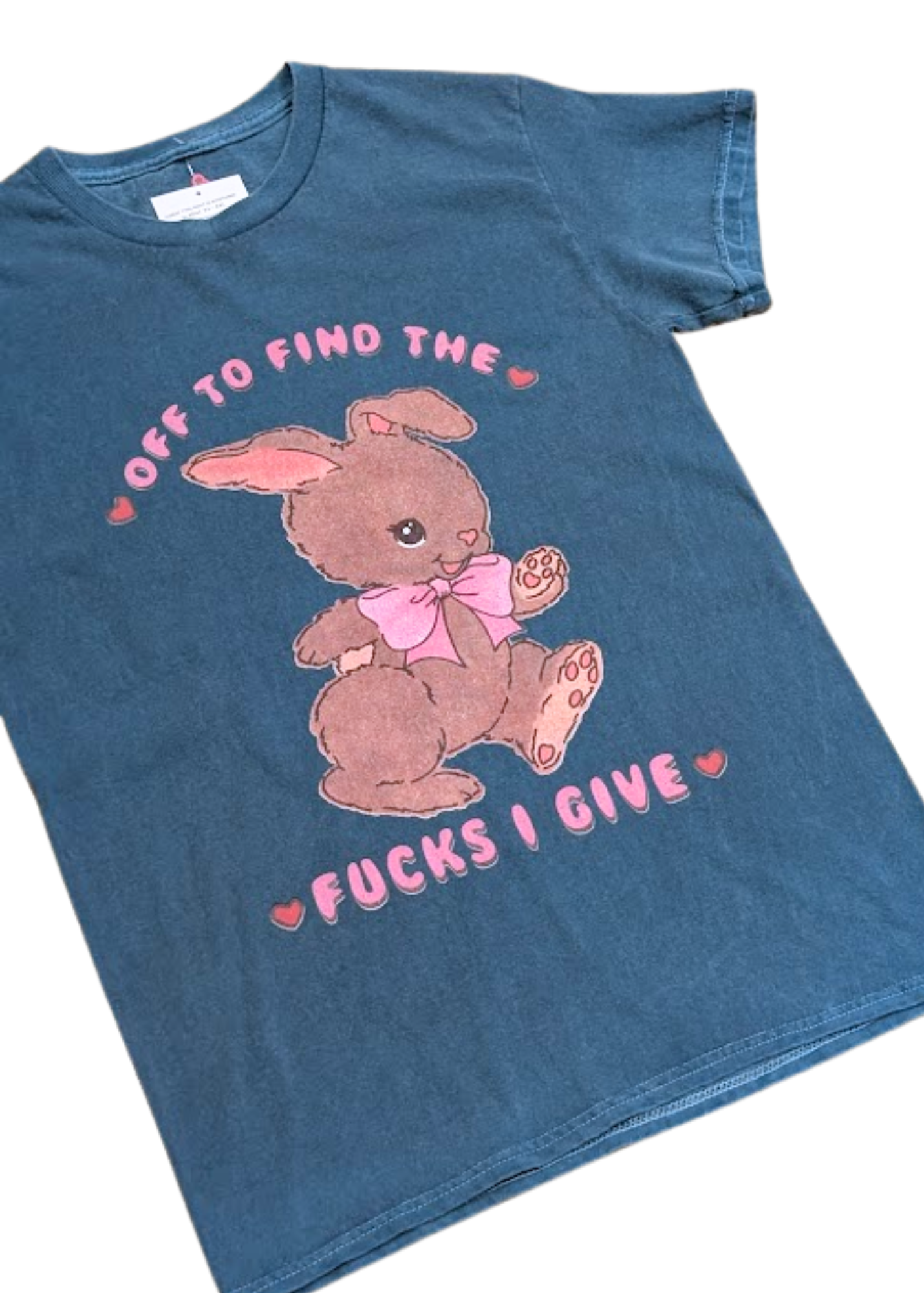 Daisy Street - Teal ‘Off to Find the F**ks’ Bunny Tee