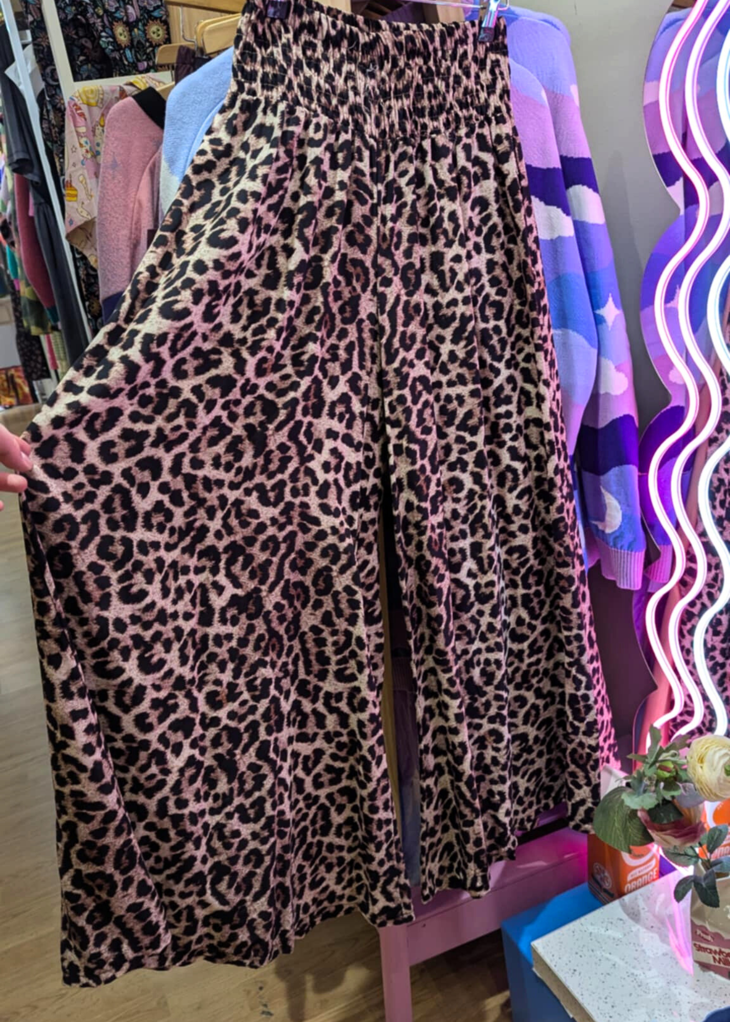 The Edit - Leopard Wide Leg Palazzo Trousers