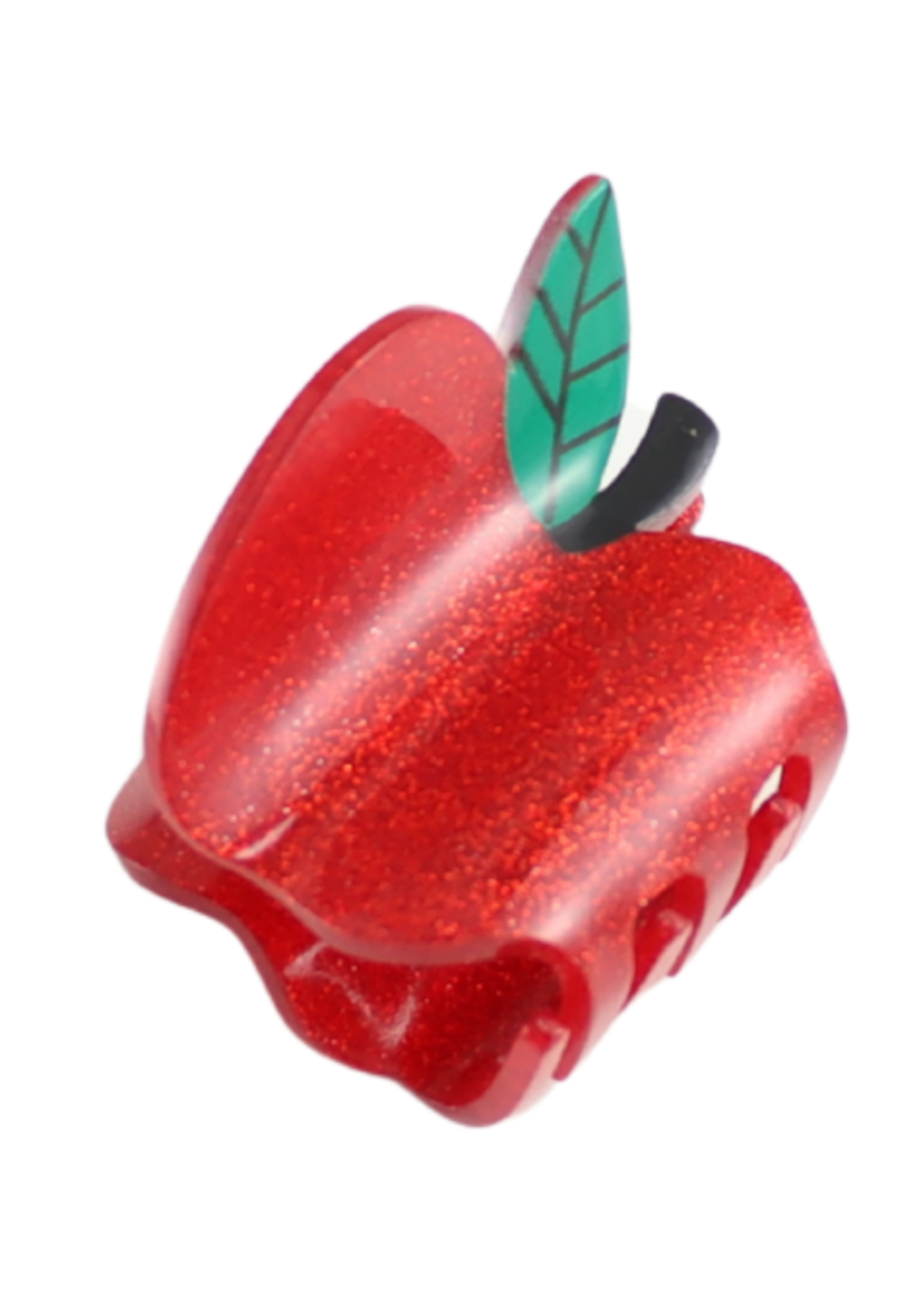 The Edit - Apple Glitter Hair Claw