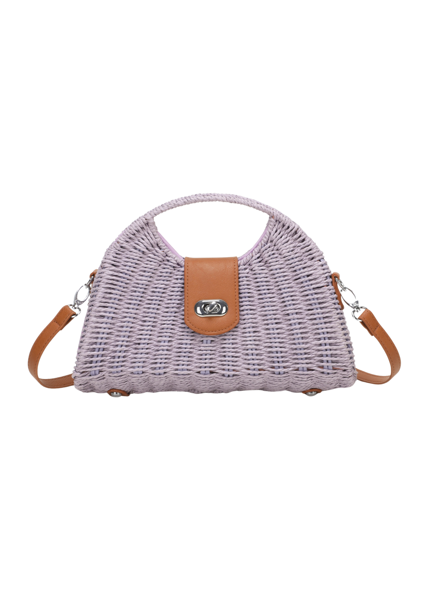 The Edit - Lilac Woven Basket Bag