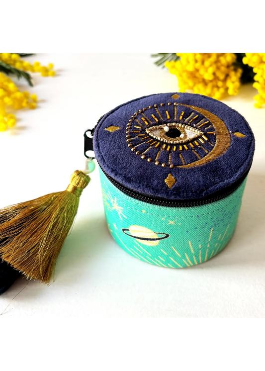 House of Disaster - Glimmer Evil Eye Round Box