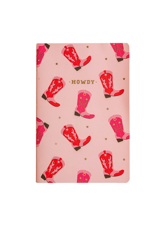 Sass & Belle - Howdy Cowboy Boots A5 Notebook