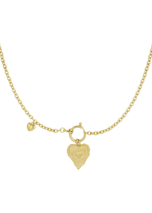 The Edit - Melting Gold Heart Necklace