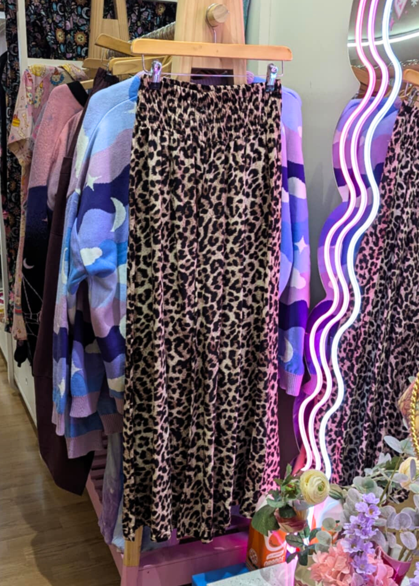The Edit - Leopard Wide Leg Palazzo Trousers