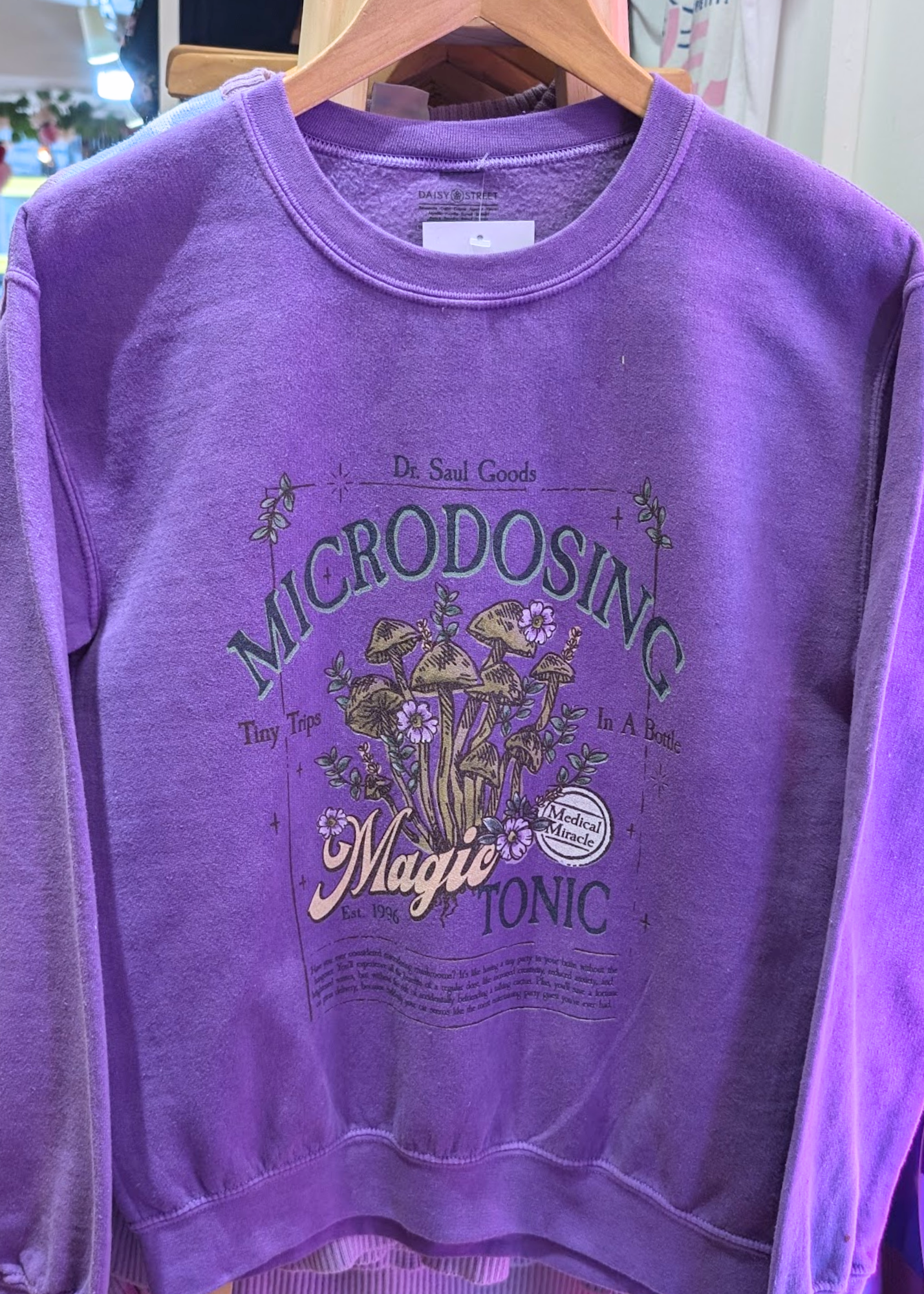 Daisy Street - Violet 'Microdosing' Mushroom Sweater