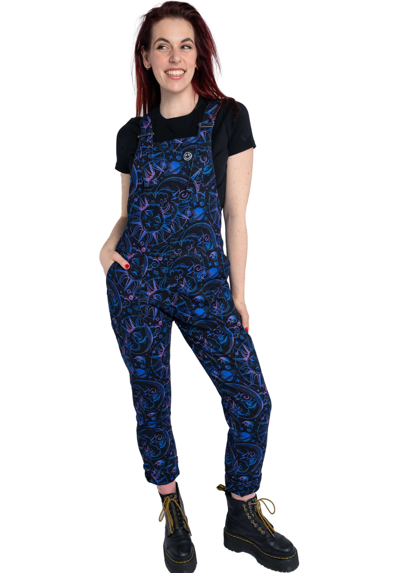 Rebel Romance - Celestial Dreams Stretch Twill Dungarees