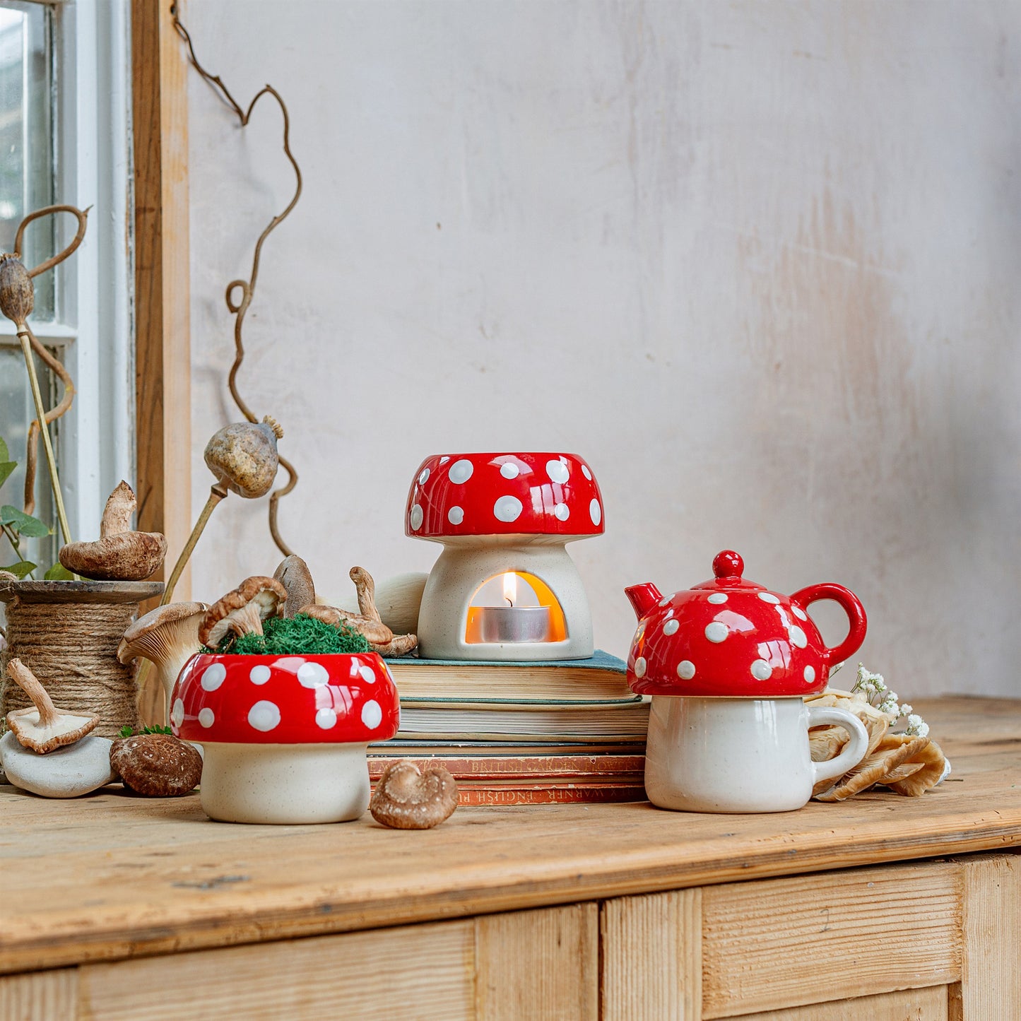 Sass & Belle - Red Mushroom Oil Burner