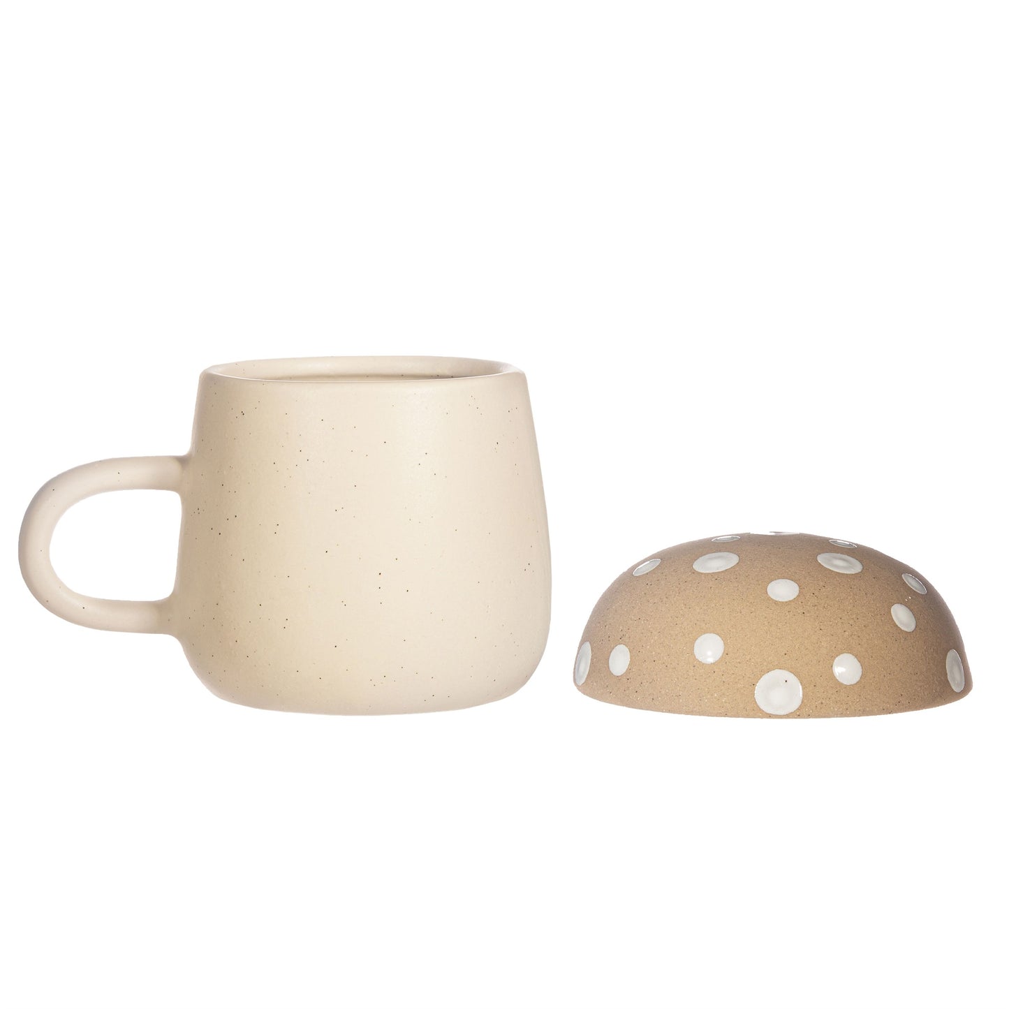 Sass & Belle - Cream Mushroom Mug with Lid