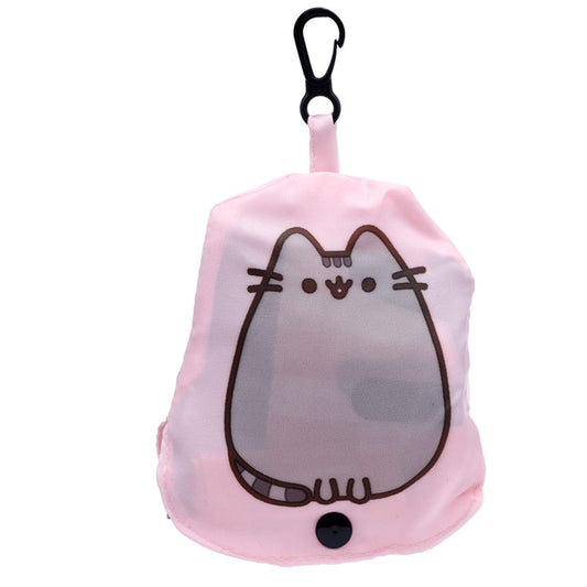 Puckator - Foldable Reusable Pusheen Cat Pink Shopping Bag