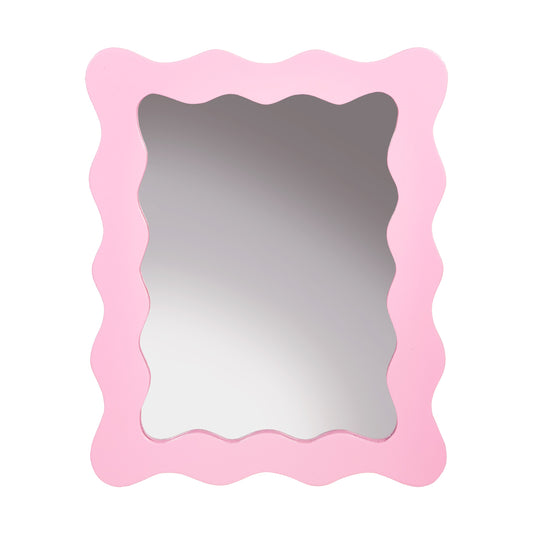 Sass & Belle - Pink Wiggle Border Mirror