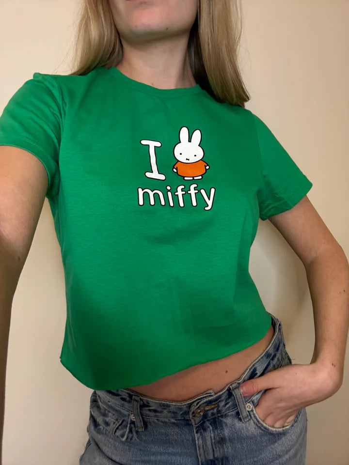 Miffy x Daisy Street - 'I Love Miffy' Cropped Tee