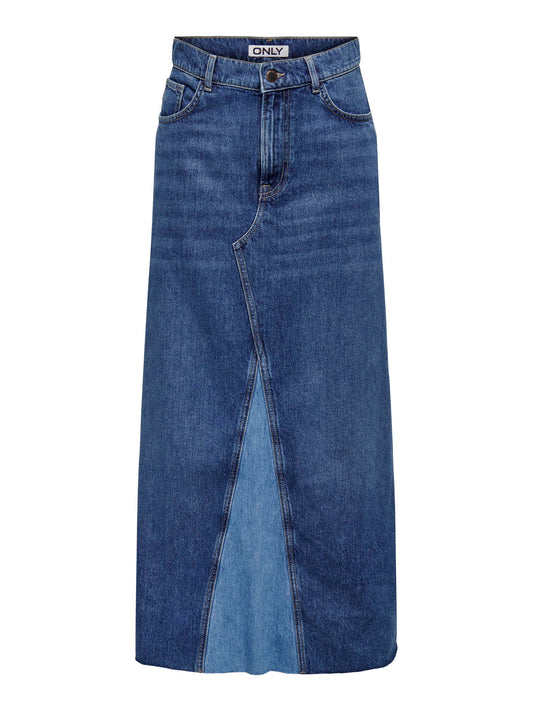 Only - Blue Maxi Denim Skirt