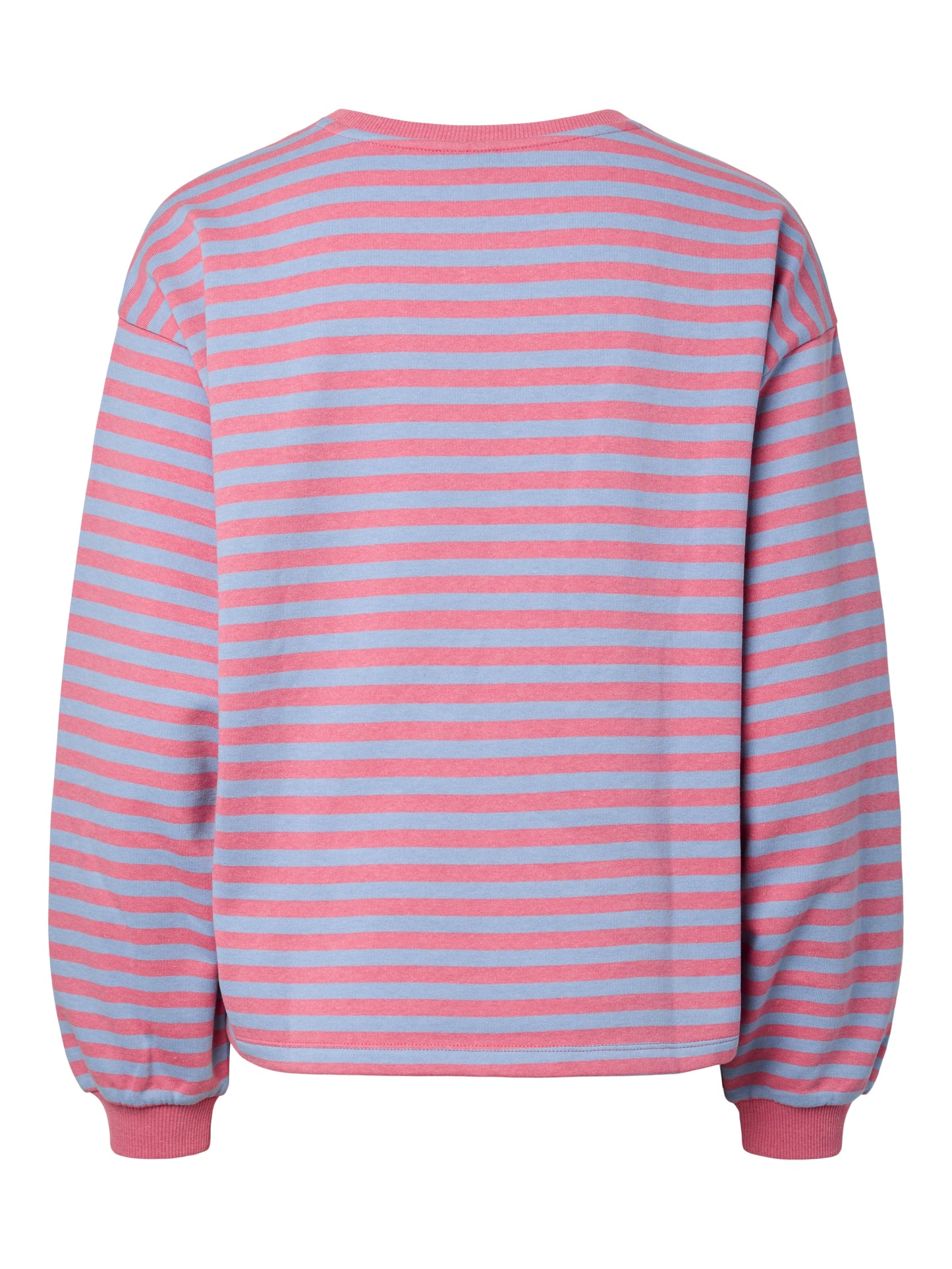 Pieces - Blue Raspberry Lemonade Stripe Sweater with Embroidered Heart