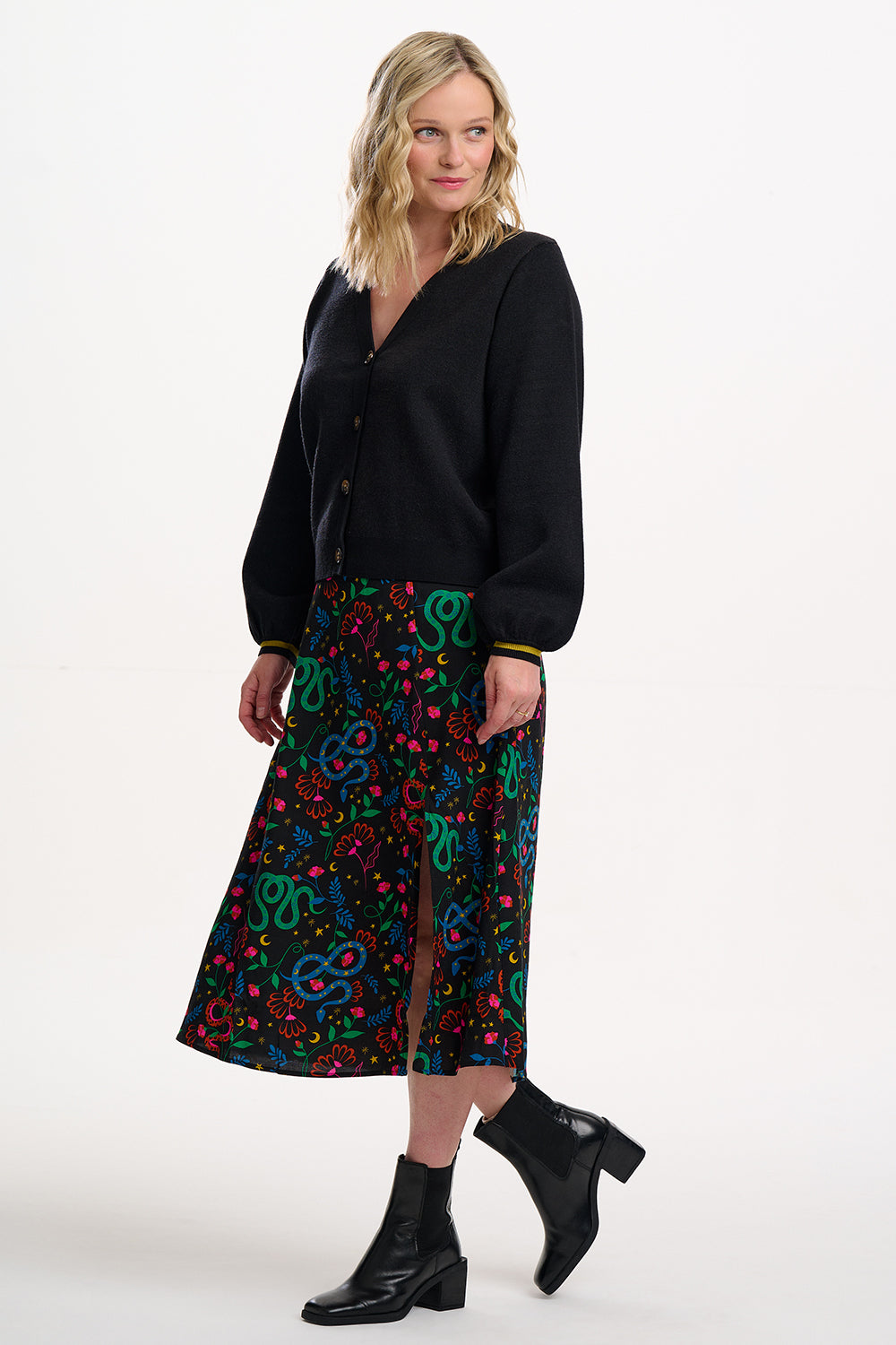 Sugarhill Brighton - Rosalind Floral Snake Skirt