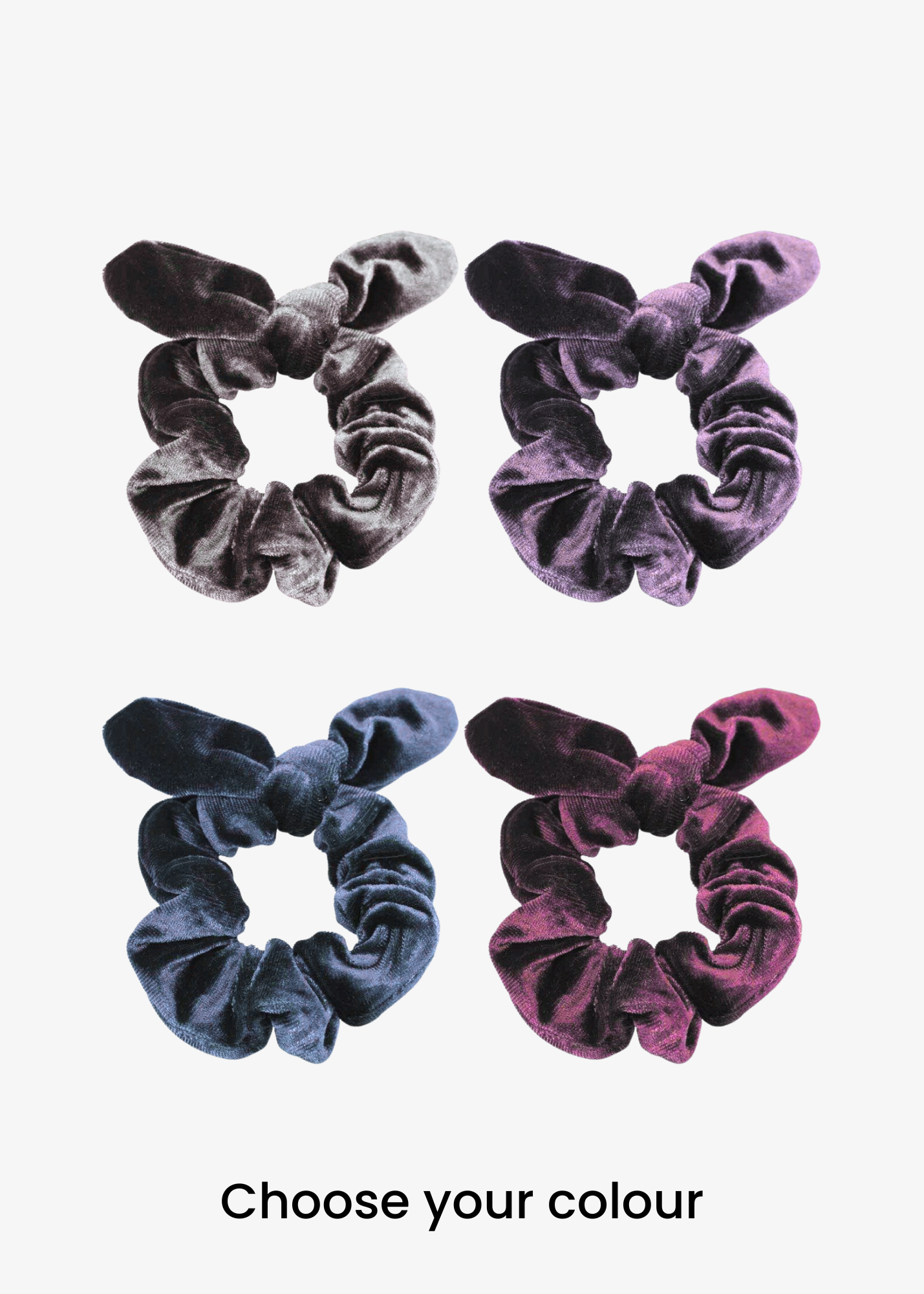 The Edit - Single Velvet Bow Scrunchie