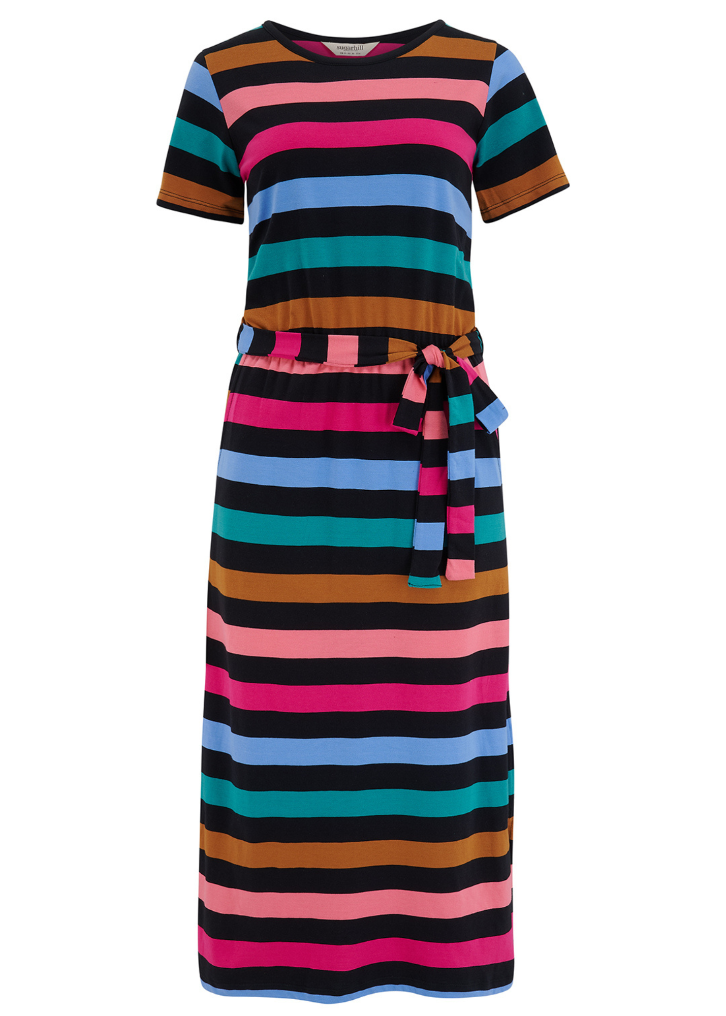 Sugarhill Brighton - Flissy Multi Striped Midi Dress