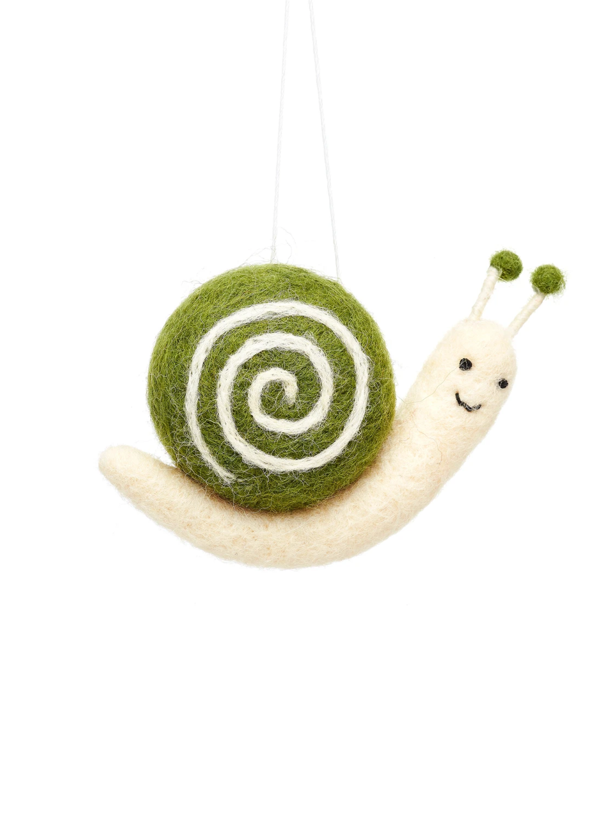 Sass & Belle - Felted Garden Snail Hanging Decoration