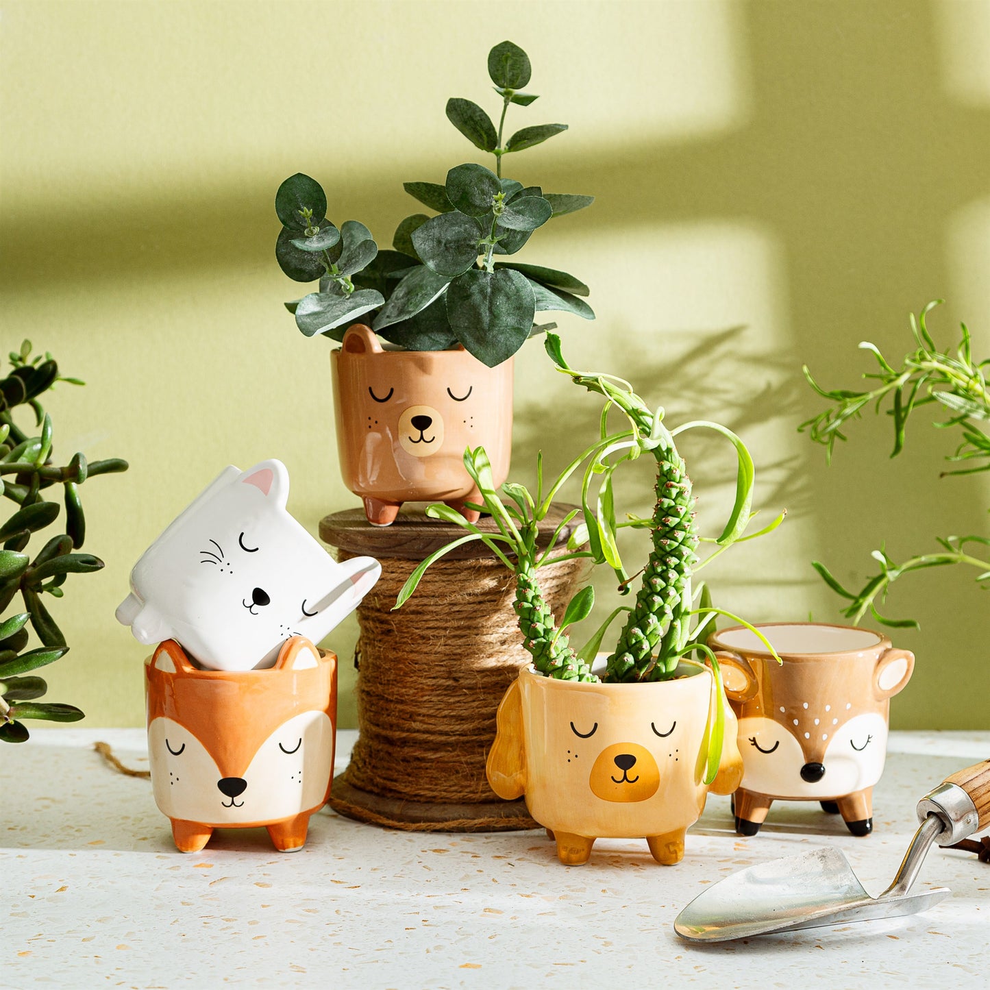 Sass & Belle - Mini Cat Planter on Legs