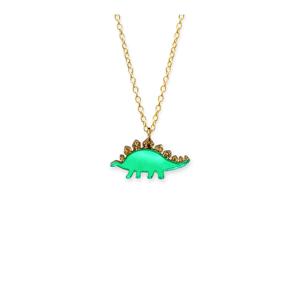 Little Moose - Jurassica Mini Stegosaurus Charm Necklace