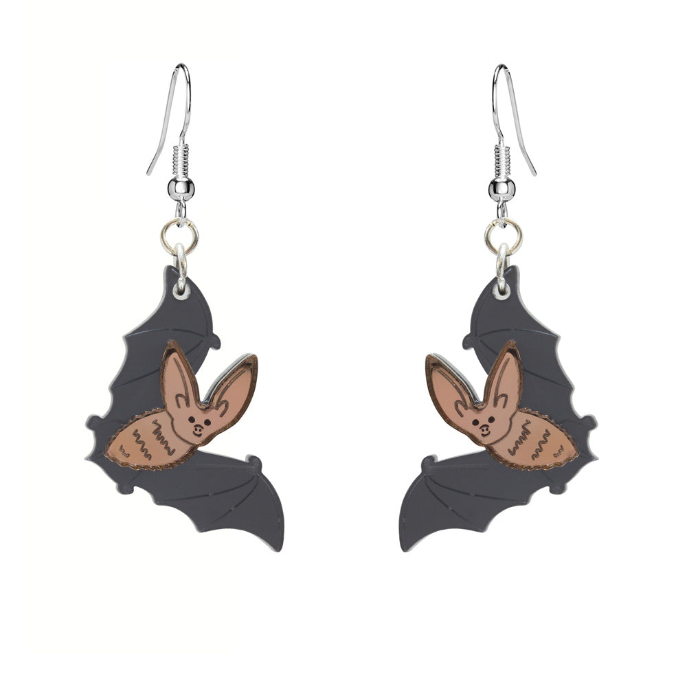 Little Moose - Long-Eared Bat Charm Earrings