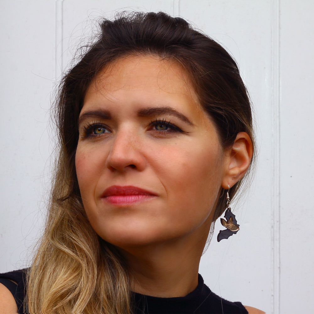Little Moose - Long-Eared Bat Charm Earrings